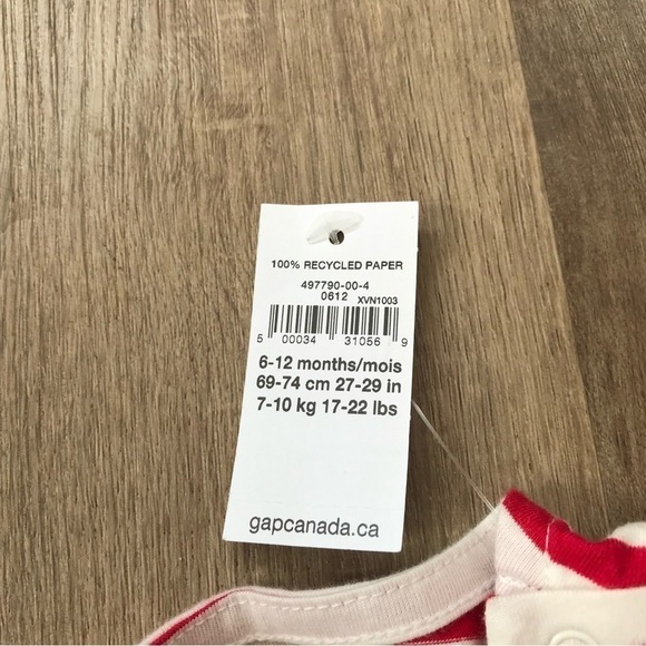 NWT Baby gap x Disney 6-12 month baby girl long sleeve tee shirt Minnie Mouse - Picture 3 of 4